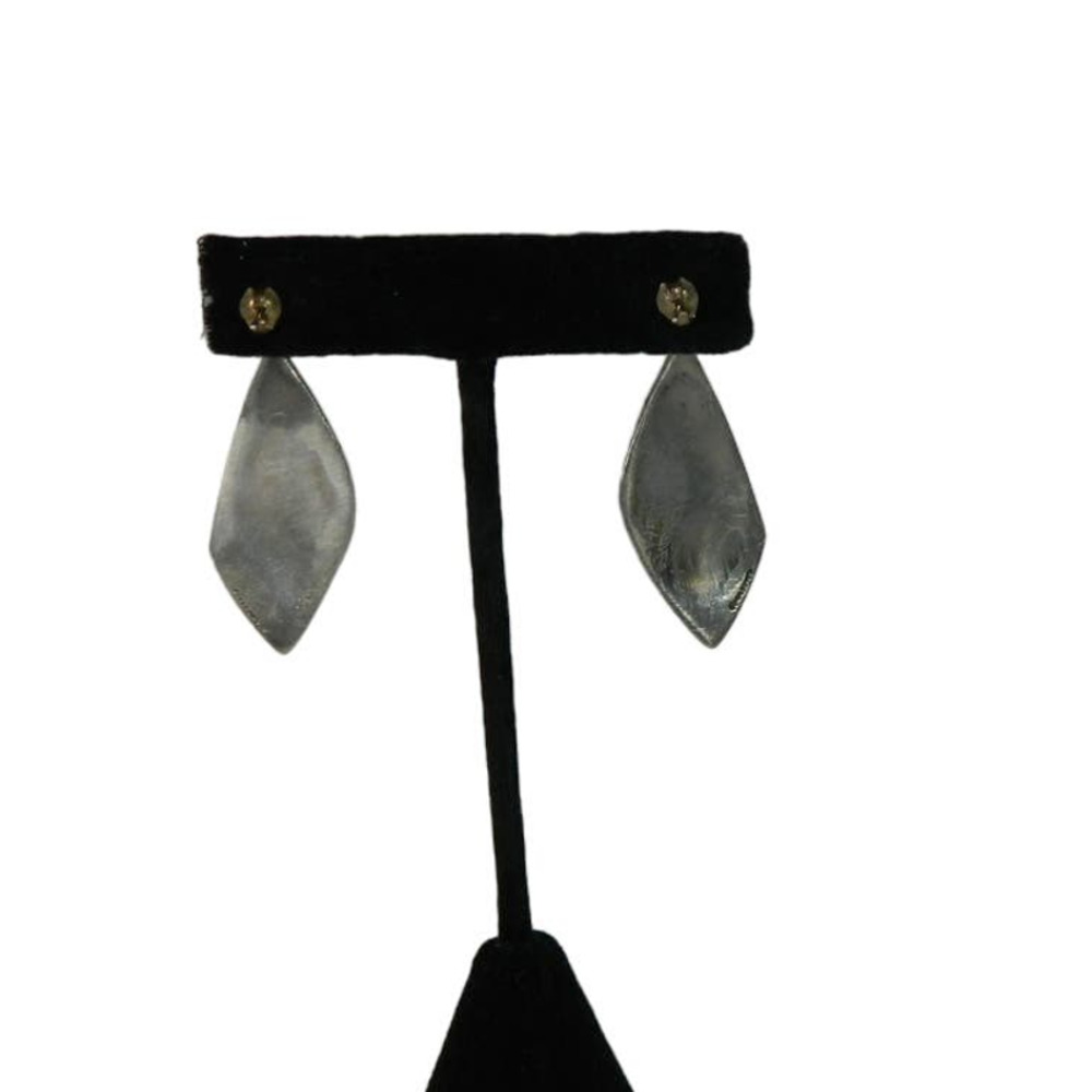 Sterling Silver And Lapis + Coral Inlay Earrings … - image 7